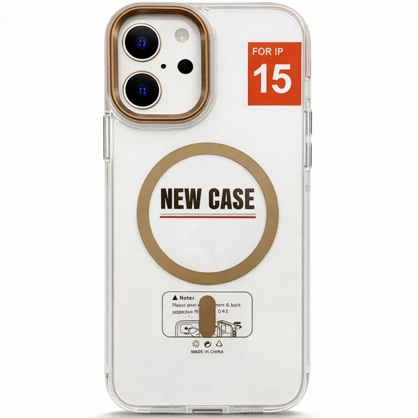 MagClear Case for iPhone 15 - Gold