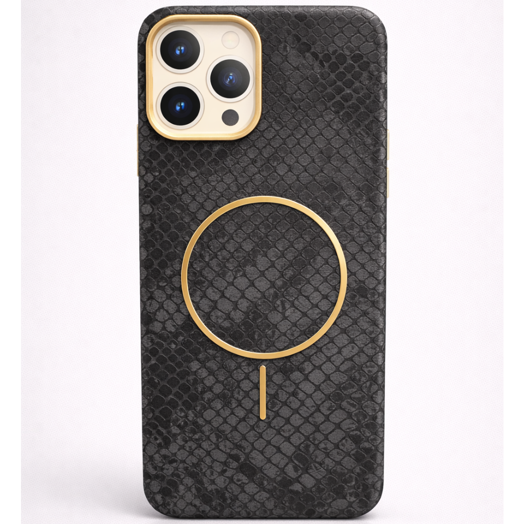 LuxeMag iphone 15 pro max black case