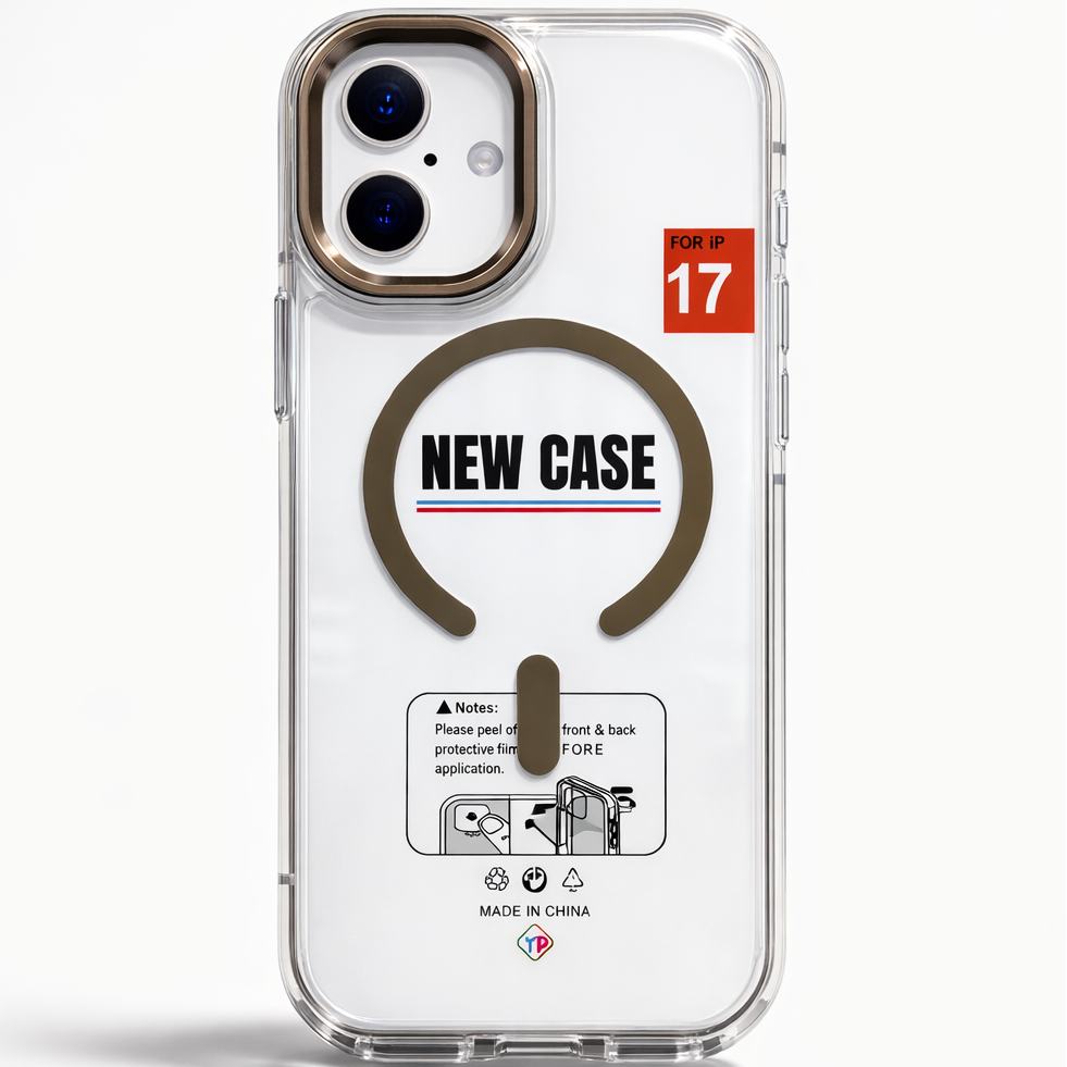 MagClear Case for iPhone 17 - Gold