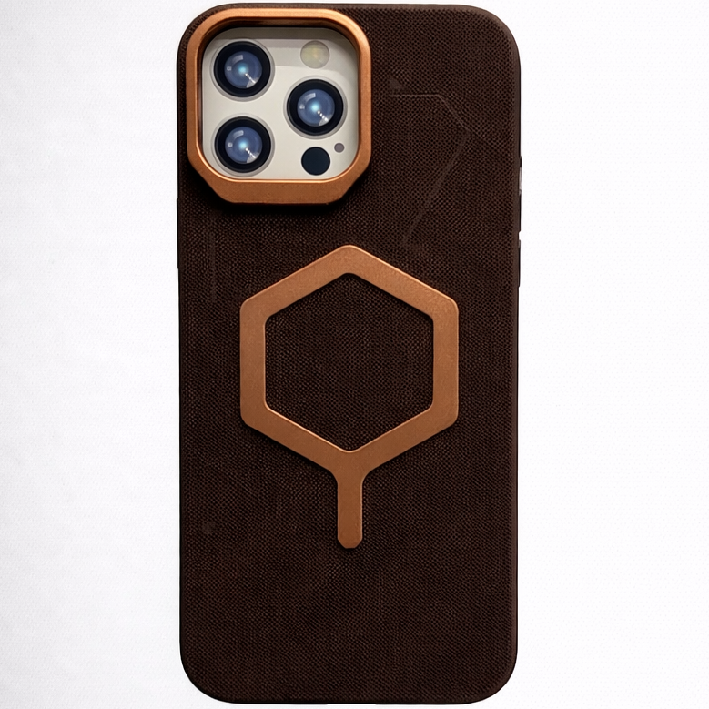 HexaGuard Mag Case for iPhone 15 Pro - Dark Brown