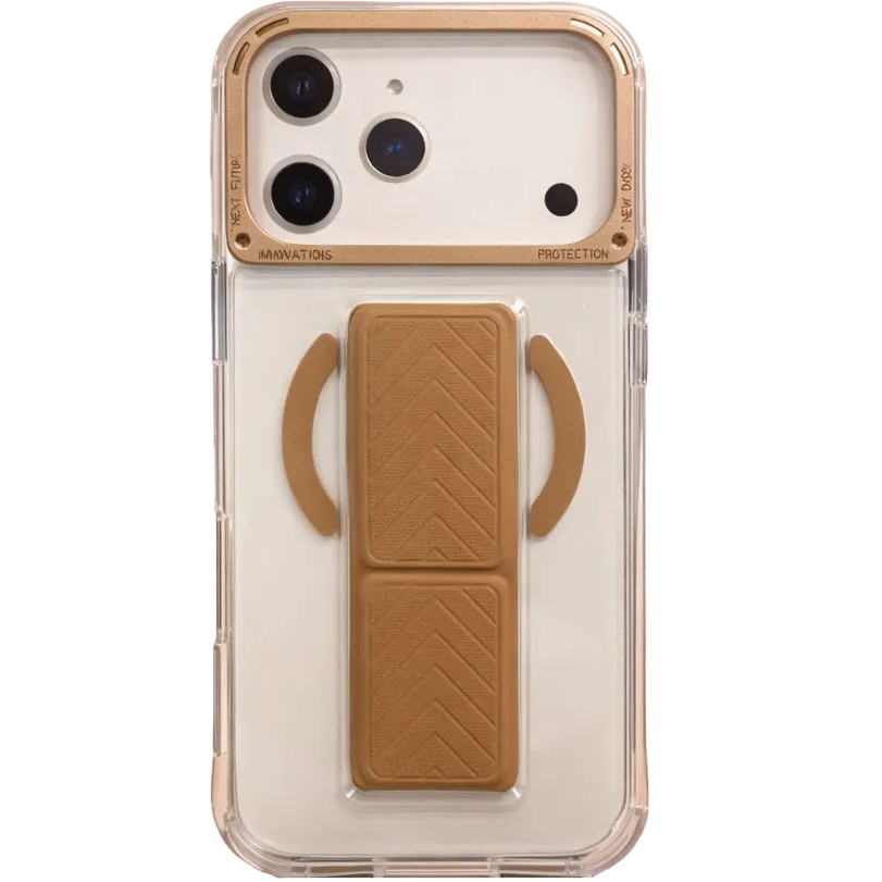 CoreStand White iPhone 17 Pro Case - Golden Edition