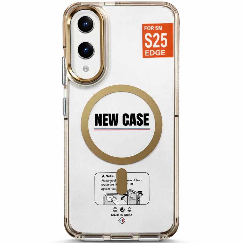 MagClear Case for Samsung Galaxy S25 Edge - Gold