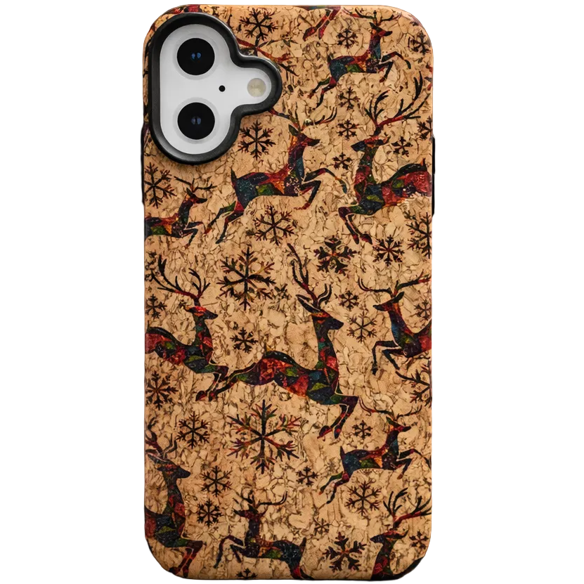 Aibelv Mag iPhone 17 Vintage Crackle Pattern Case