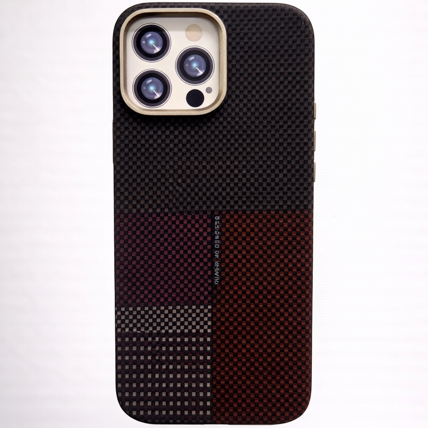 MagCarbon Case for iPhone 15 Pro - Black LV