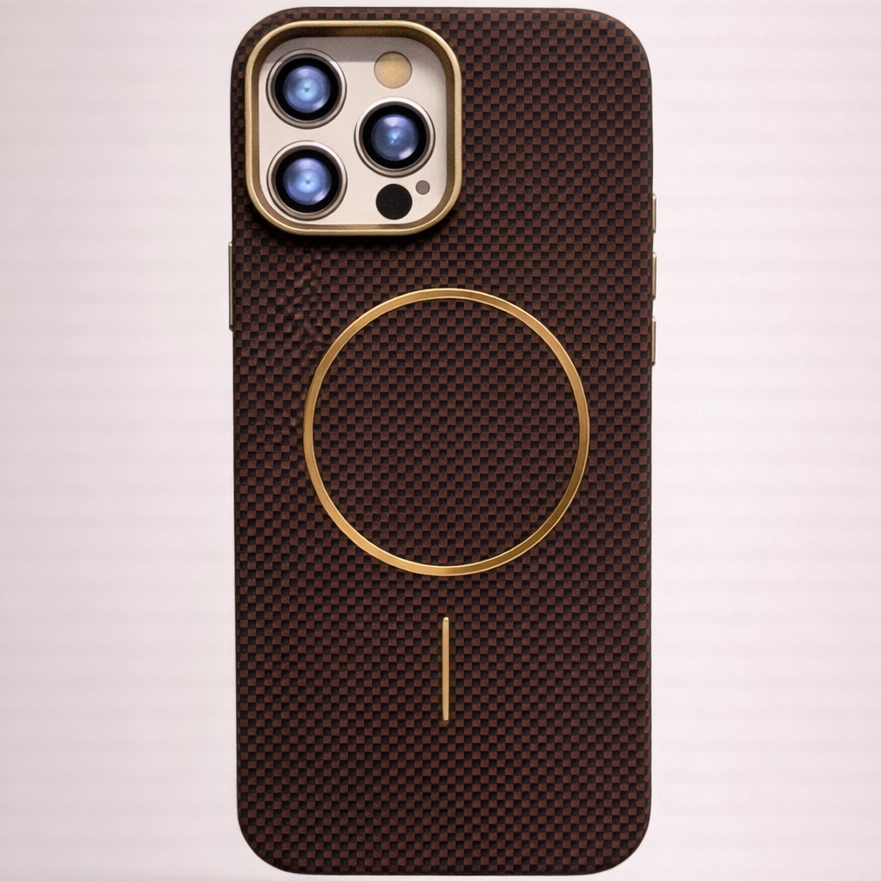 MagCarbon iPhone 15 Pro Max Case Classic Brown