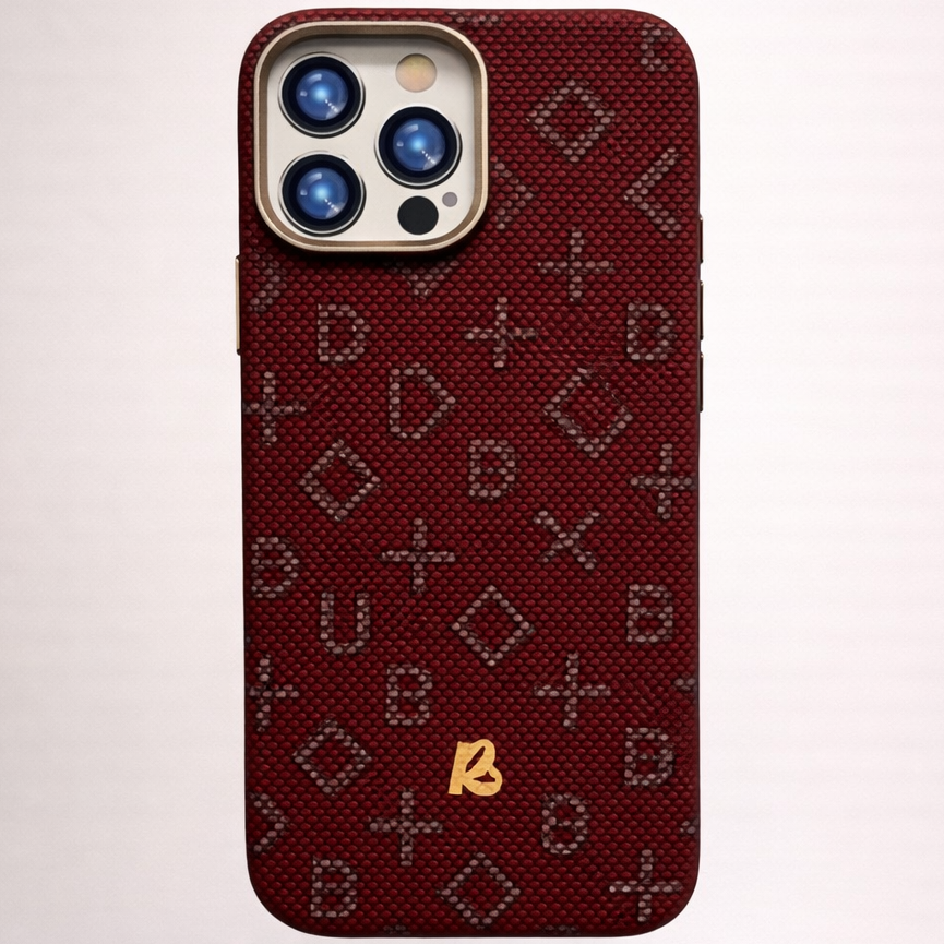 MagCarbon iPhone 16 Pro Max Case Textured Deep Red