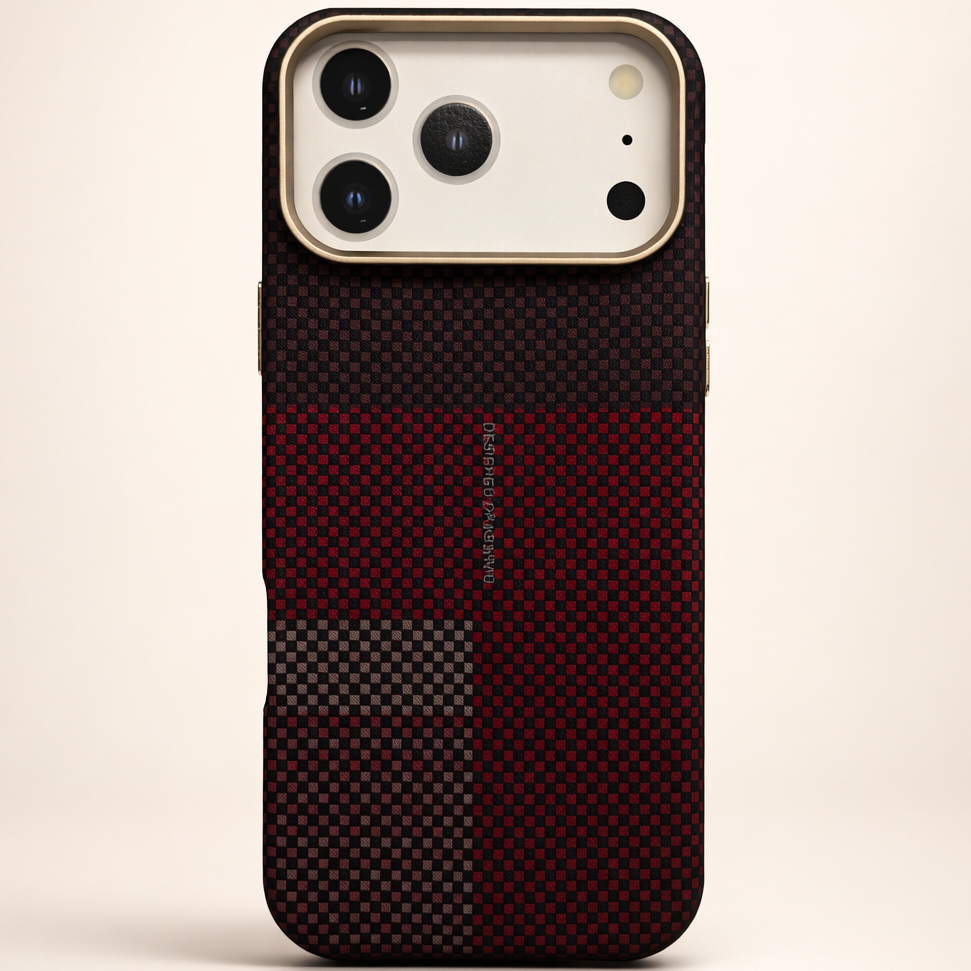 MagCarbon Case for iPhone 17 Pro Max - Burgundy LV