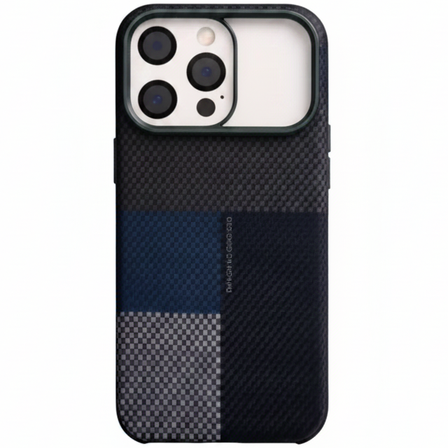 MagCarbon Case for iPhone 17 Pro Max - Navy Blue Carbon