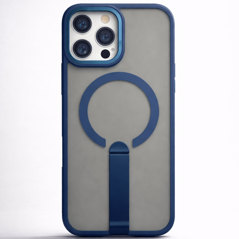 Focus KickStand Case for iPhone 15 Pro Max - Blue