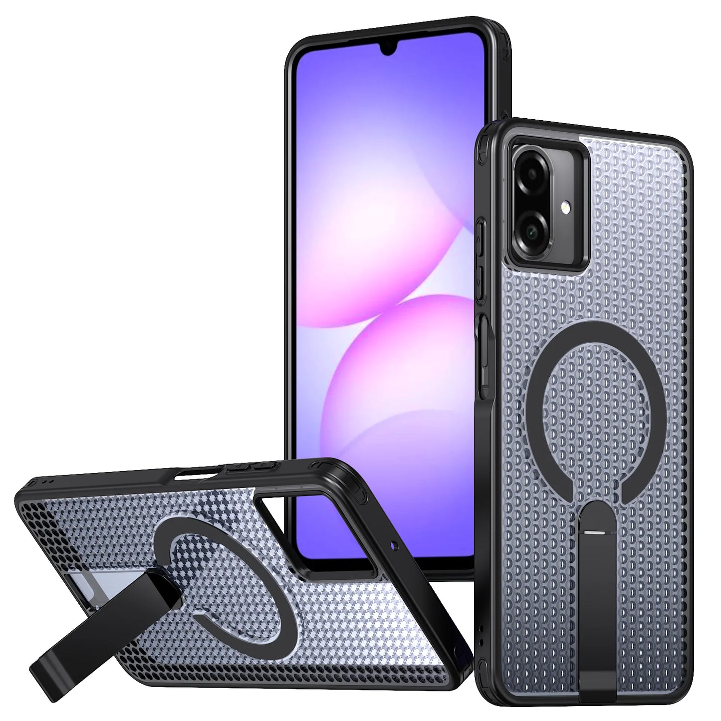 Mesh Magnetic Support kick stand case L01 Samsung A06/A07