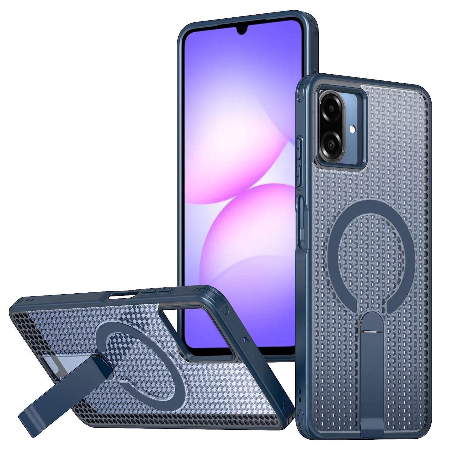 Mesh Magnetic Support kick stand case L01 Samsung A06/A07