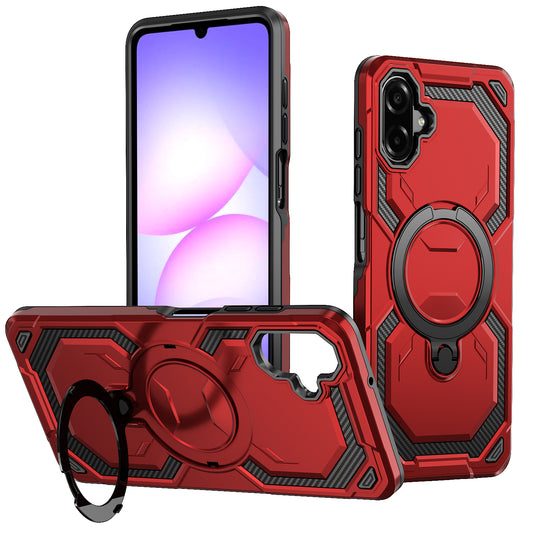 Double Layer Ring With Carbon Fiber case L04 Samsung A06/A07