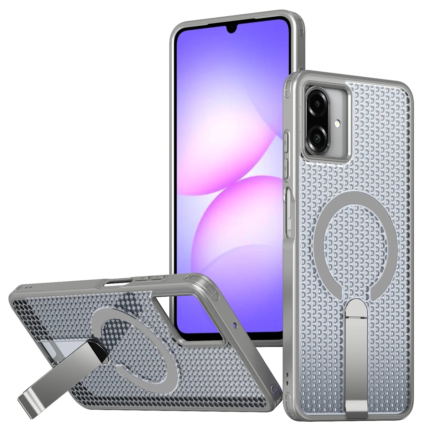 Mesh Magnetic Support kick stand case L01 Samsung A06/A07