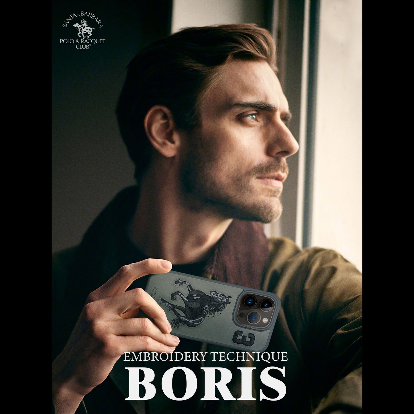 BORIS iPhone 16 Pro Max Polo Gray