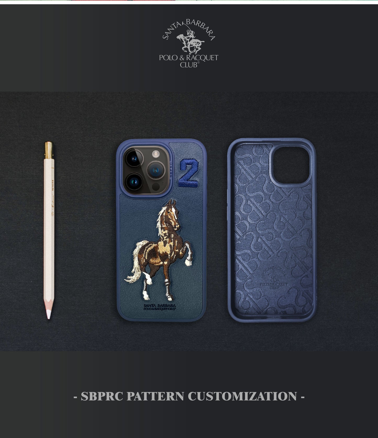 Boris iPhone 15 Pro Polo Navy