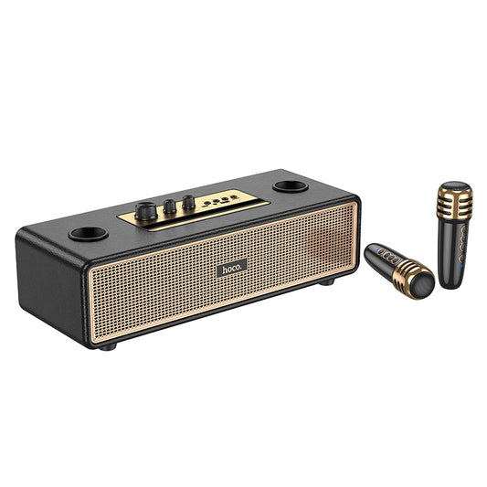 HOCO BS63 Graceful wireless dual-mic BT speaker-Black