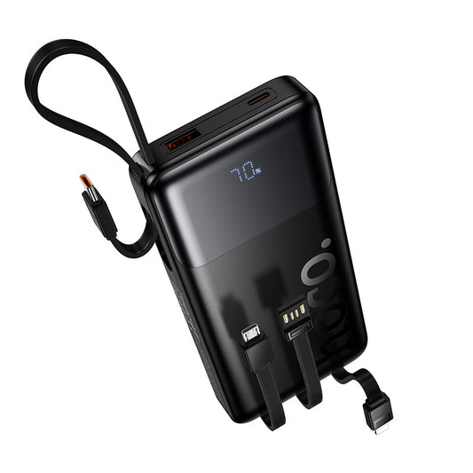 Hoco J156 10000mAh Cables Power Bank - Black