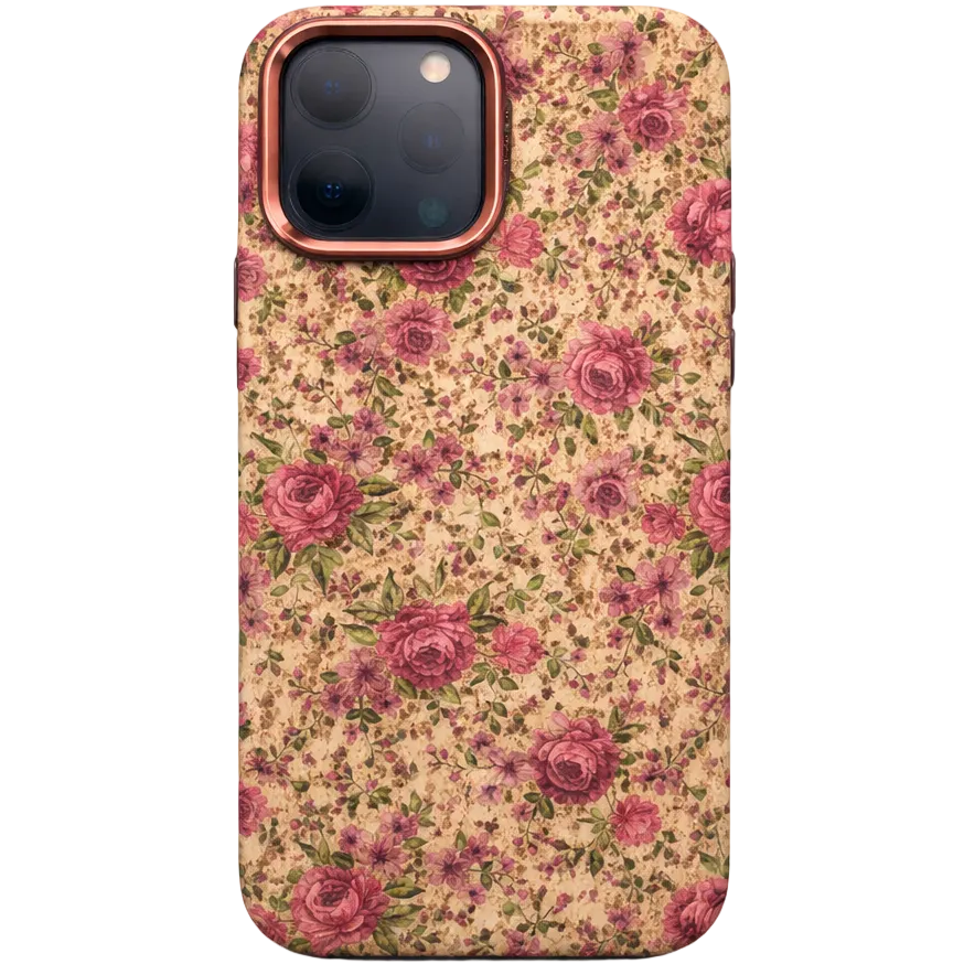 Aibelv Mag iPhone 16 Pro Max Vintage Rose Garden Case