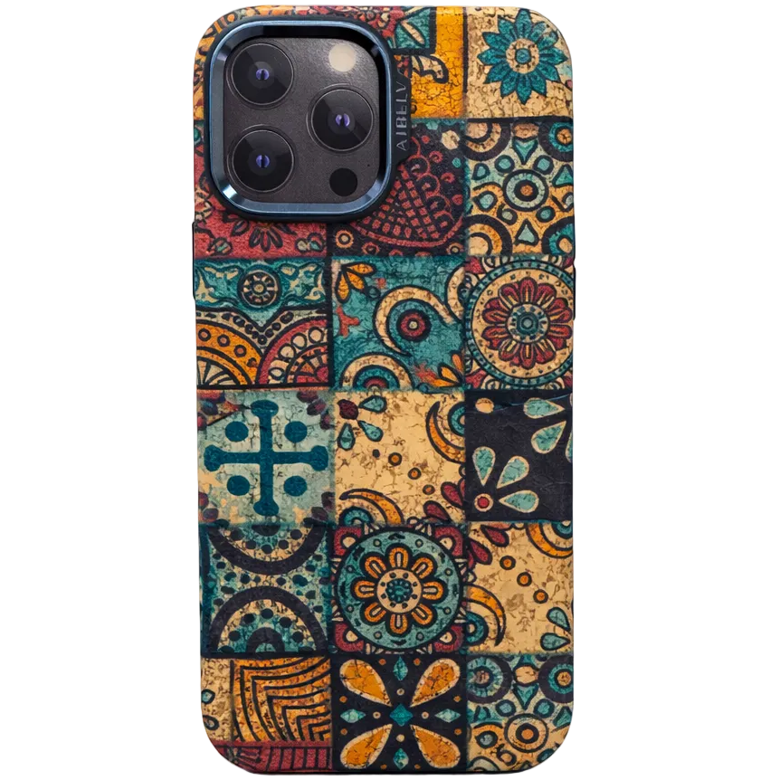 Aibelv Mag iPhone 16 Pro Max Mosaic Tile Pattern Case