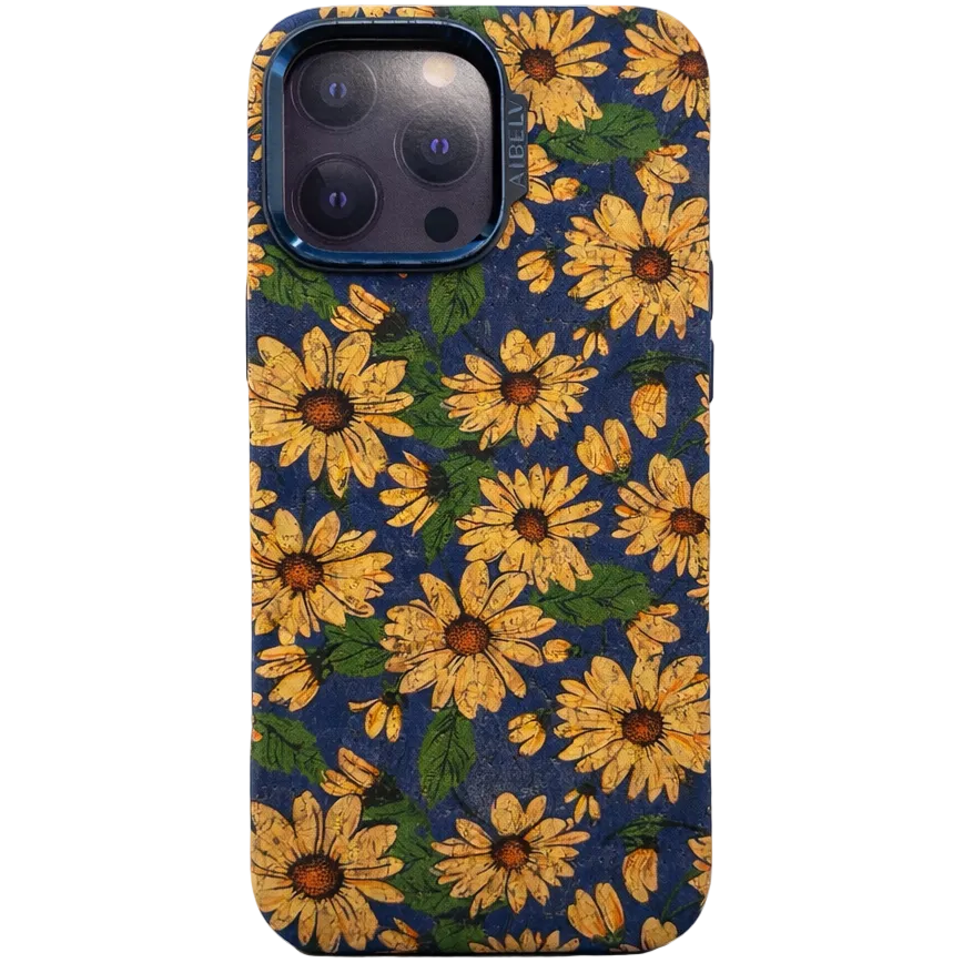 Aibelv Mag iPhone 16 Pro Max Daisy Flower Pattern Case