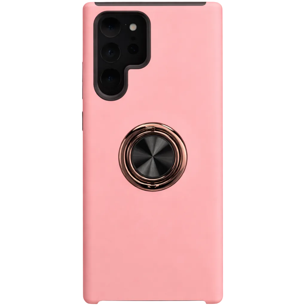 Strong Magnetic Ring Samsung S25 Ultra Pink Case