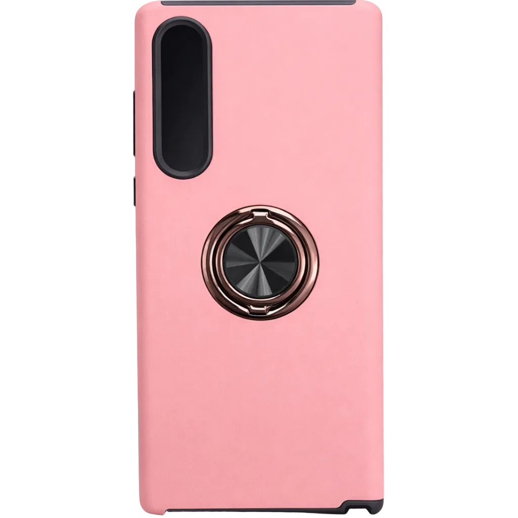 Strong Magnetic Ring Samsung S25 Edge Pink Case