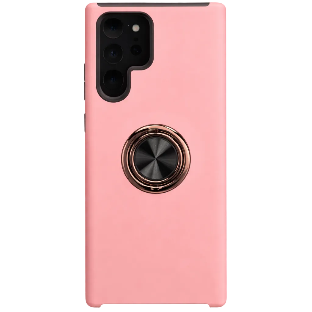 Strong Magnetic Ring Samsung S24 Ultra Pink Case