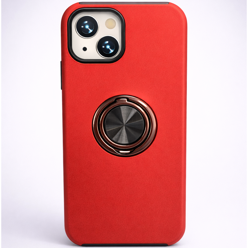 Strong Magnetic Ring Iphone 13/14 Red Case