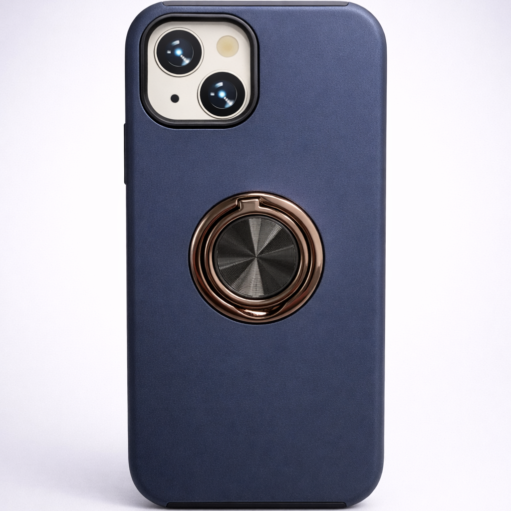Strong Magnetic Ring Iphone 15 blue Case