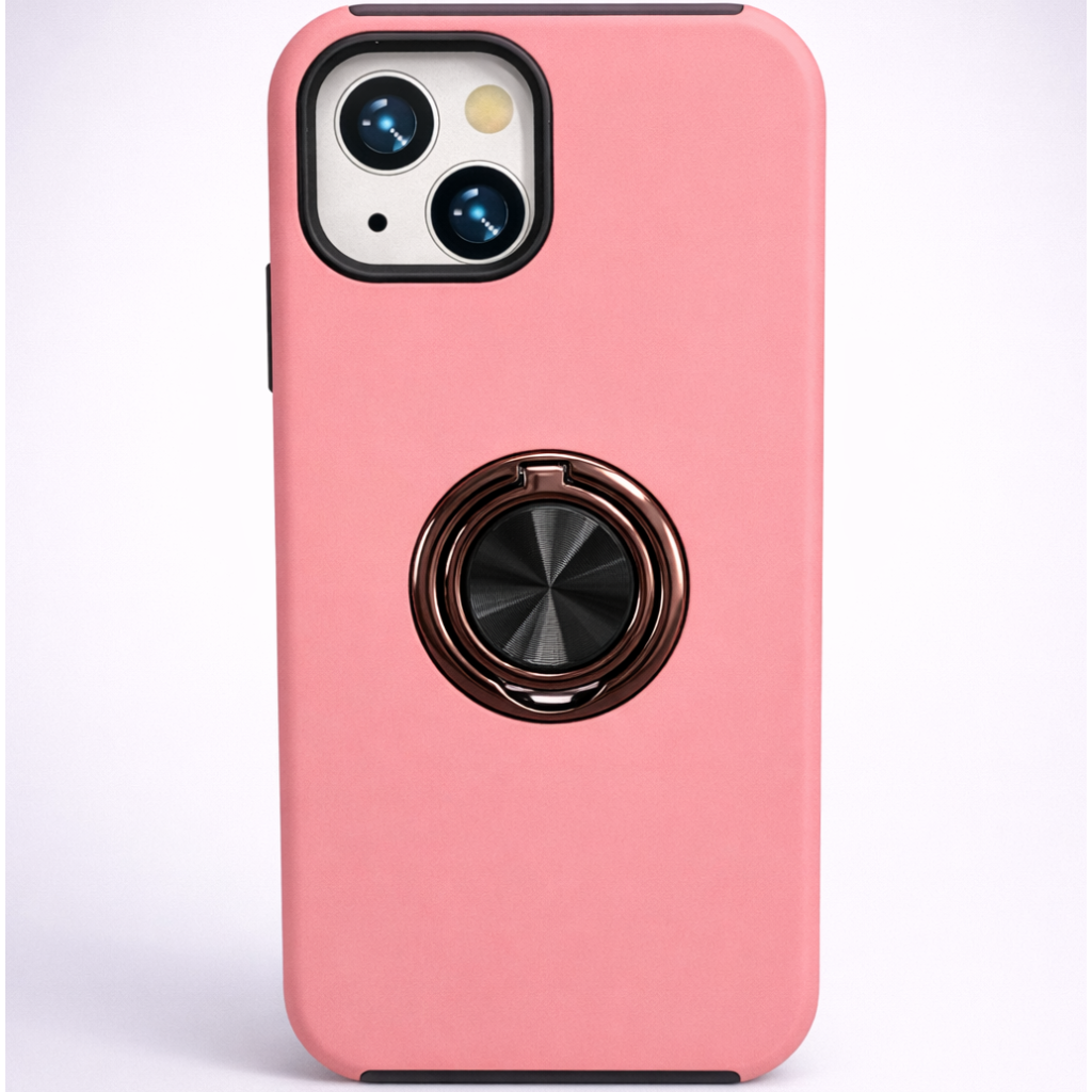 Strong Magnetic Ring Iphone 15 Pink Case