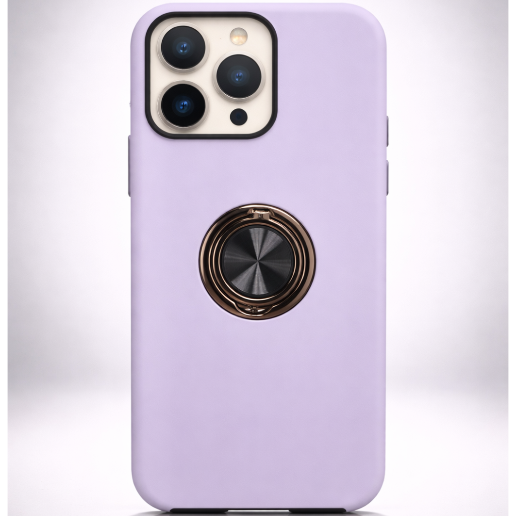 Strong Magnetic Ring Iphone 15 Pro Max Soft Lilac Case