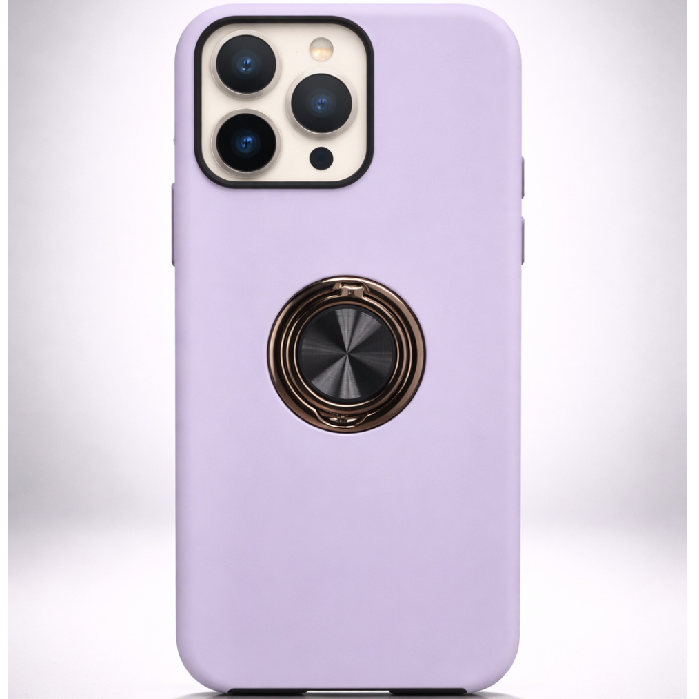 Strong Magnetic Ring Iphone 16 pro Soft Lilac Case
