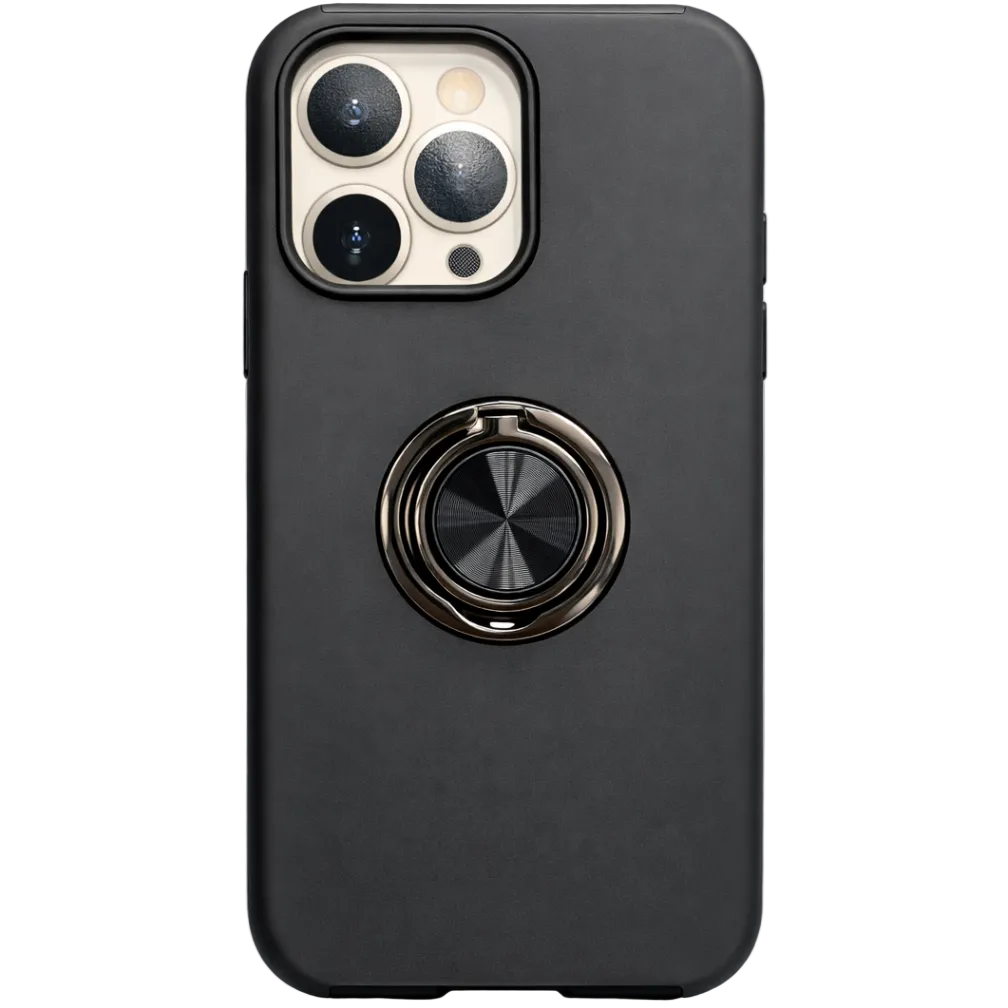 Strong Magnetic Ring Iphone 16 pro black Case