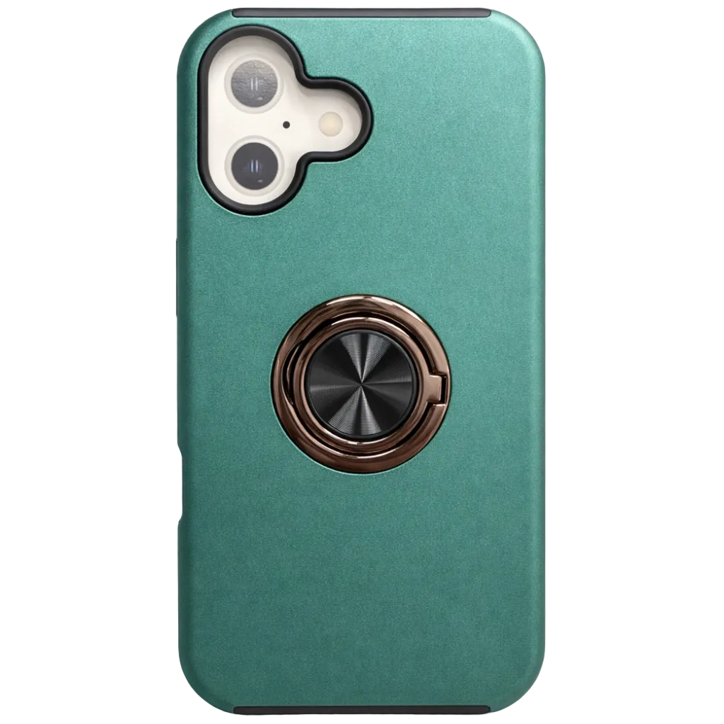 Strong Magnetic Ring Iphone 17 Green Case