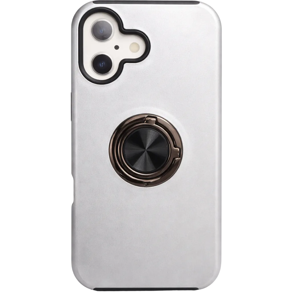 Strong Magnetic Ring Iphone 17 White Case