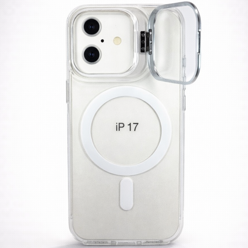 Metal CamStand iPhone 17 Case White