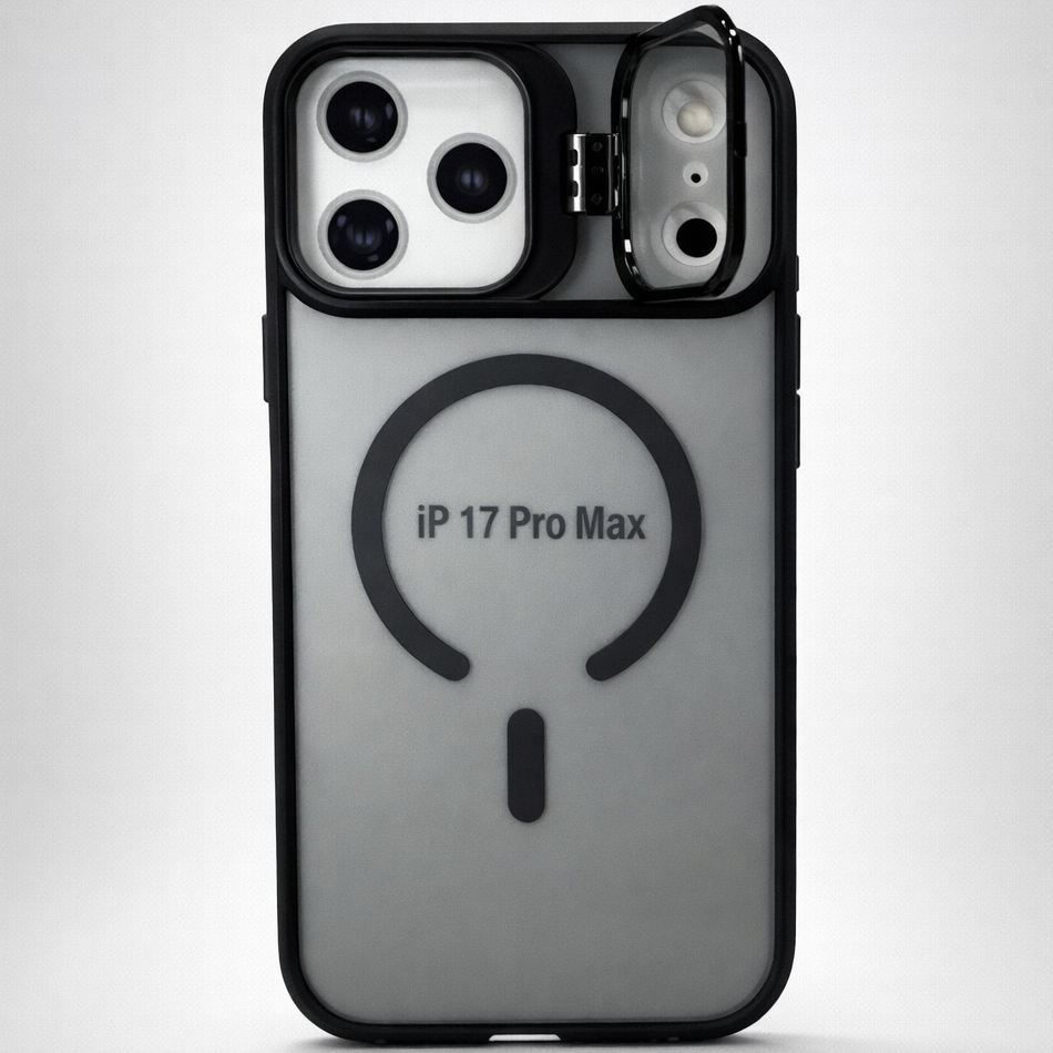 Metal CamStand iPhone 17 Pro Max Case Black