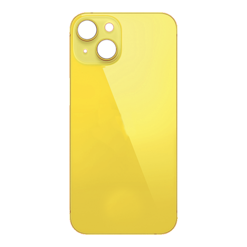 Back Glass iPhone 14 plus with Magnet and Steel Plate only - Yellow