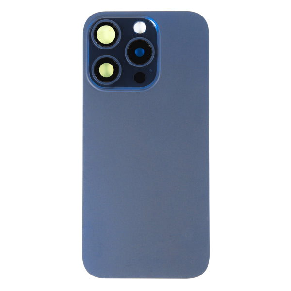 Back Glass iPhone 15 Pro with Magnet and Steel Plate only - Blue Titanium