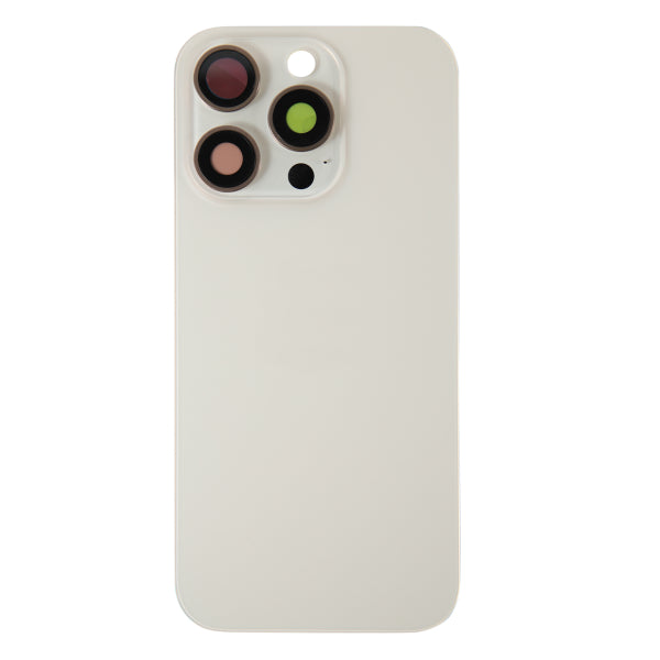 Back Glass iPhone 16 Pro with Magnet and Steel Plate only - Desert Titanium