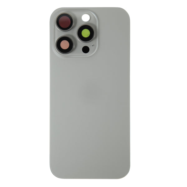 Back Glass iPhone 16 Pro Max with Magnet and Steel Plate only - Natural Titanium