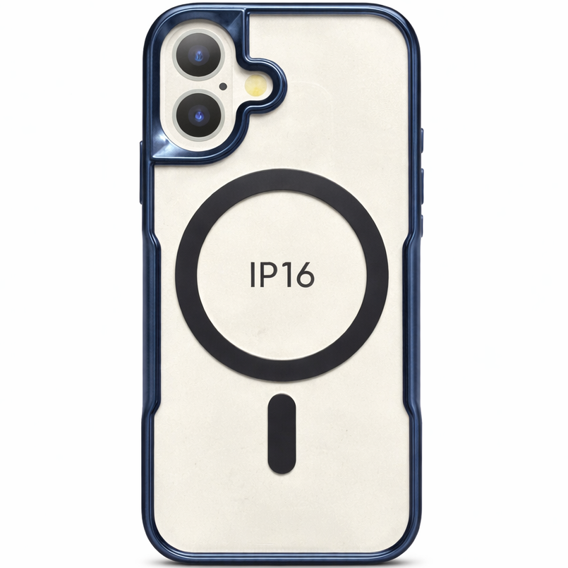 BOS Iphone 16 Case- Blue