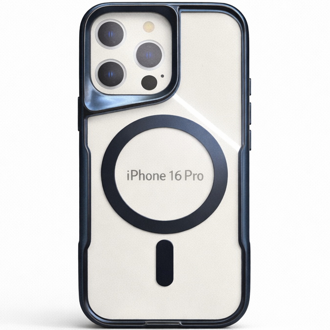 BOS Iphone 16 Pro Case- Blue