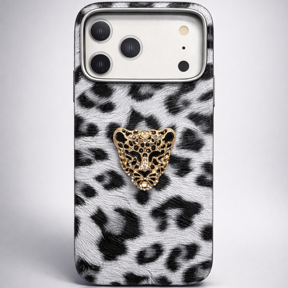 Luxe Panther Case iPhone 17 Pro Max - Snow Leopard