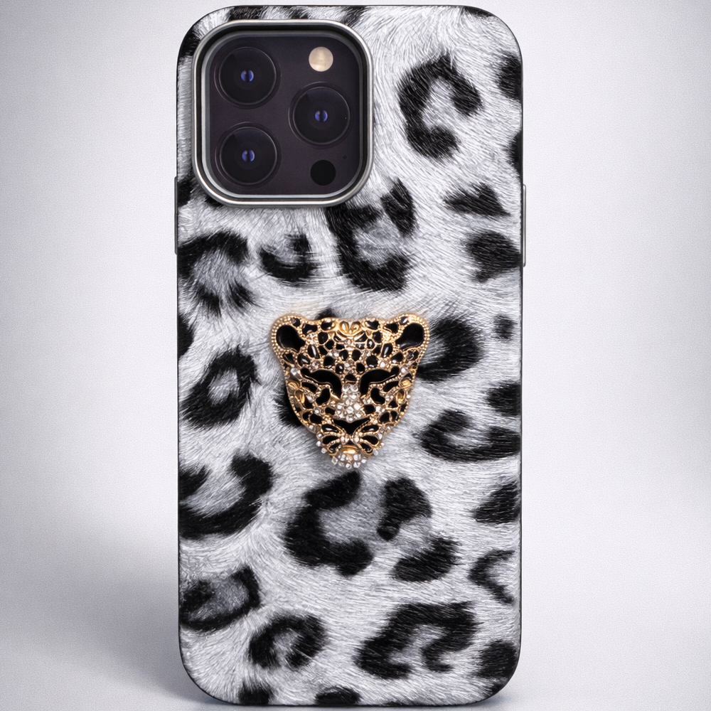 Luxe Panther Case iPhone 16 Pro - Snow Leopard
