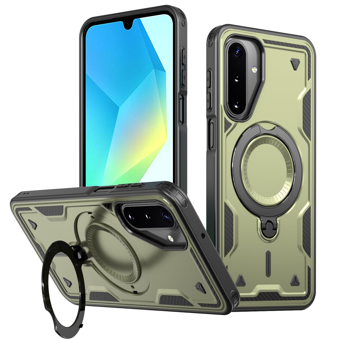 Metalic Ring Rugged Case L02 Samsung A16/A17