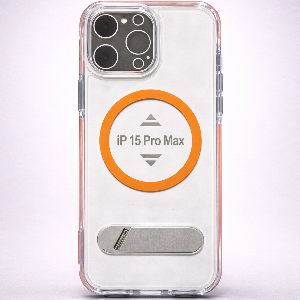 ClearKick iPhone 15 Pro Max Case Orange