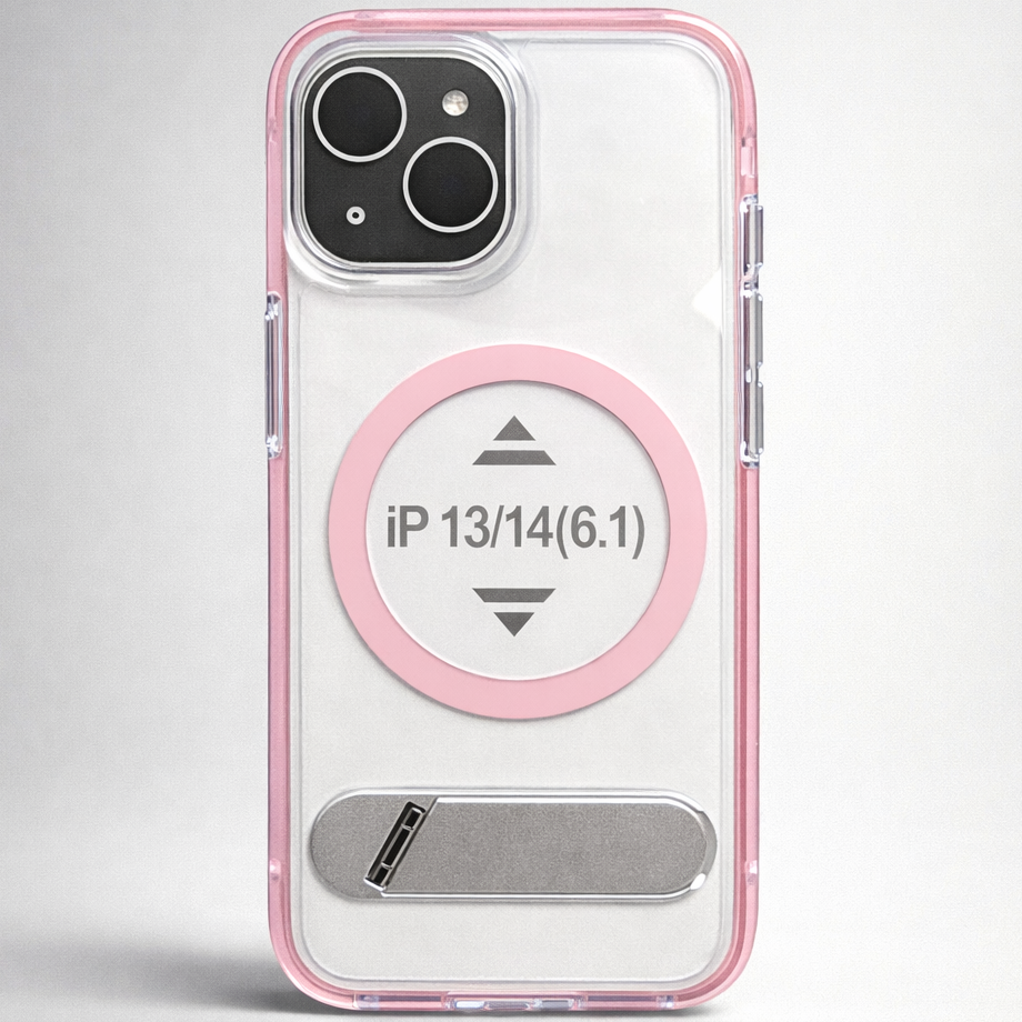 ClearKick iPhone 13/14 Case Pink