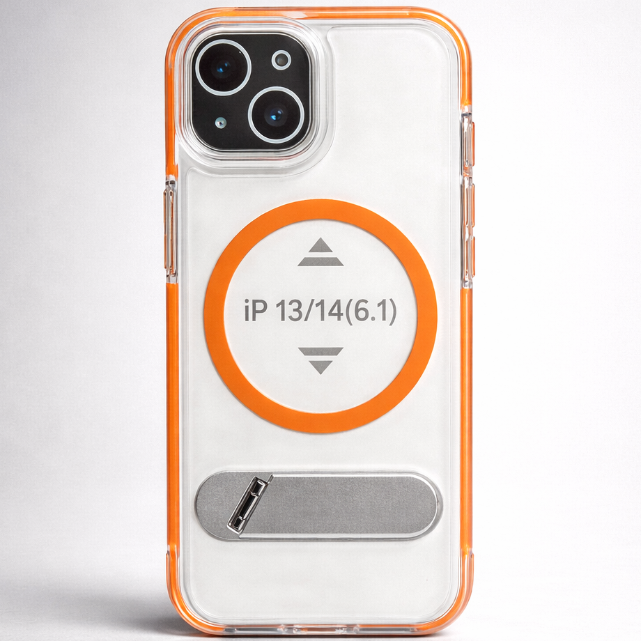 ClearKick iPhone 13/14 Case Orange