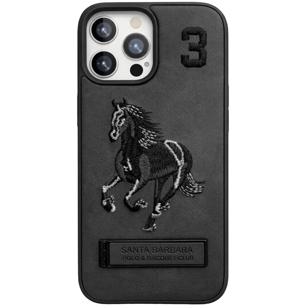 Stallion Leather Case iPhone 14 Pro Max - Dark Grey
